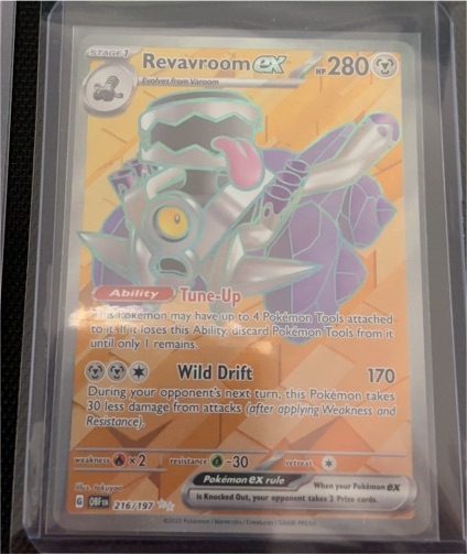 2023 Pokémon SV03: Obsidian Flames #216/197 Revavroom ex — front