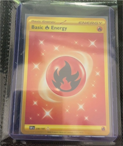 2023 Pokémon TCG SV03: Obsidian Flames #230 Basic Fire Energy — front
