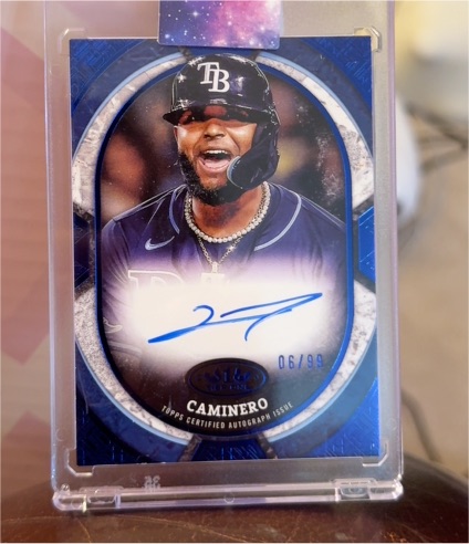 2025 Topps Tier One #06/99 Junior Caminero — front