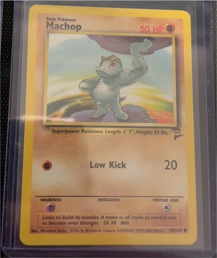 1999 Pokémon #52 Machop — front