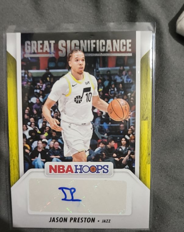 2024-25 Panini NBA Hoops #GS-JPJ Jason Preston Great Significance Autographed Card — front