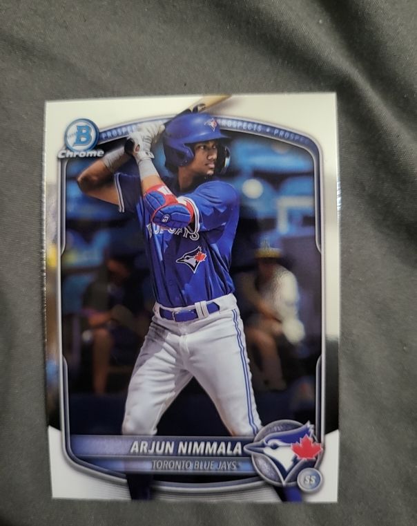 2025 Bowman Chrome Prospects #BCP-228 Arjun Nimmala — front