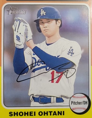 2024 Topps Heritage #371 Shohei Ohtani — front