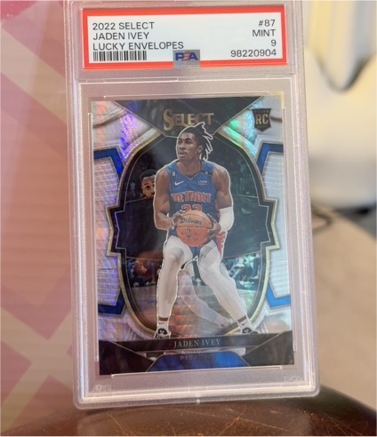 2022 Panini Select #87 Jaden Ivey Lucky Envelopes — front