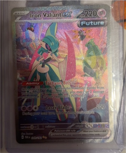 2023 Pokémon SV04: Paradox Rift #249 Iron Valiant EX — front