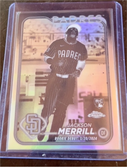 2024 Topps Chrome Update #USC57 Jackson Merrill Rookie Debut — front
