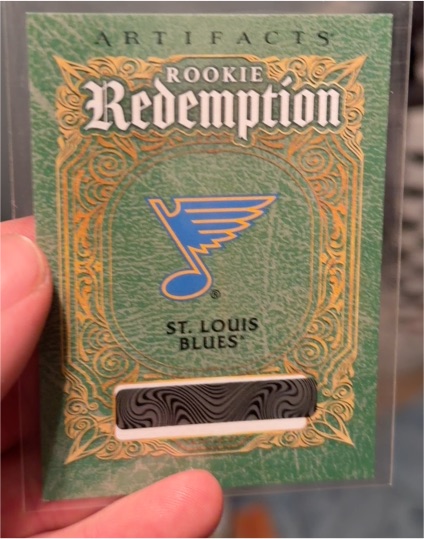 2025-26 Upper Deck Artifacts #RED-225 St. Louis Blues Rookie Redemption — front