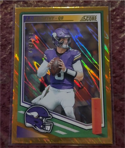 2025 Panini Score #291 J.J. McCarthy — front