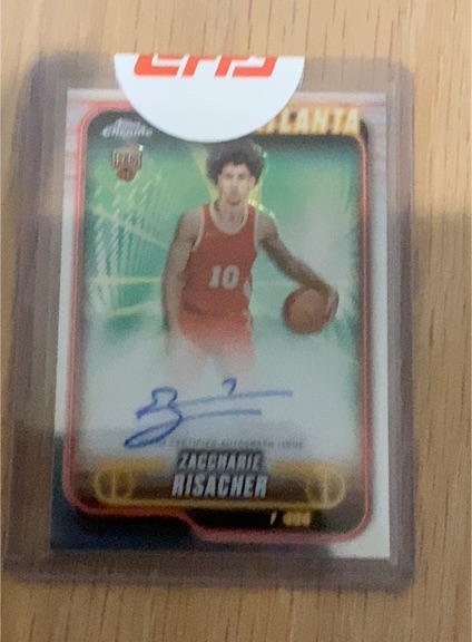 2024-25 Topps Chrome #169 Zaccharie Risacher — front