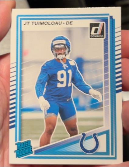 2025 Panini Donruss #398 JT Tuimoloau Rated Rookie — front