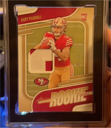 2024 Panini Absolute #ARM-RPL Ricky Pearsall Absolute Rookie Materials — front