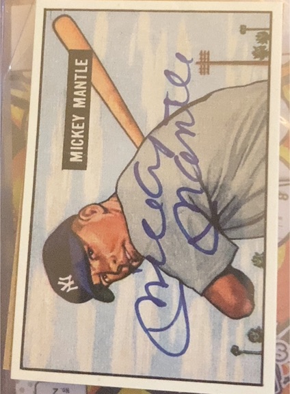 1989 Bowman #NNO Mickey Mantle Reprint Sweepstakes — front