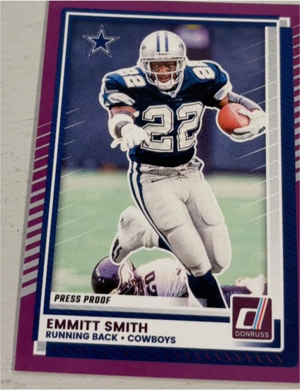 2025 Donruss #4 Emmitt Smith Press Proof — front