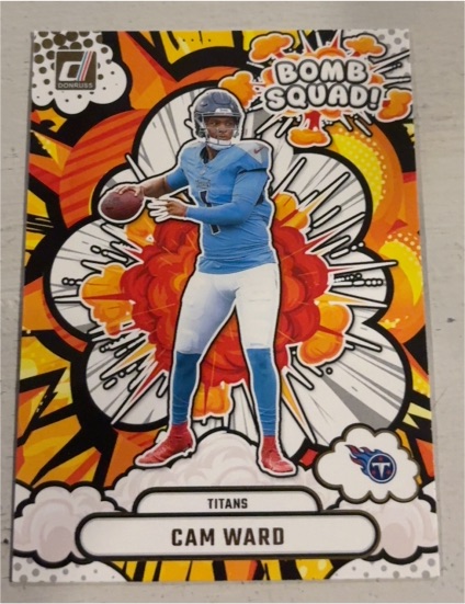 2025 Panini Donruss #BS-CWD Cam Ward Bomb Squad Rookie — front