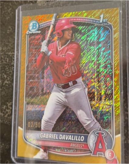 2025 Bowman Chrome #BCP-178 Gabriel Davalillo — front