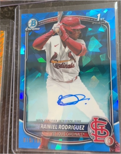 2025 Bowman Chrome #CPA-RR Rainiel Rodriguez — front