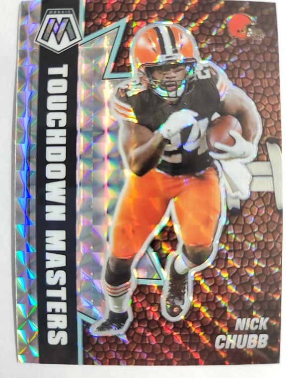 2021 Panini Mosaic #TM-7 Nick Chubb Touchdown Masters — front