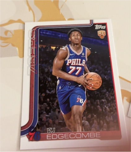 2025-26 Topps #203 VJ Edgecombe — front