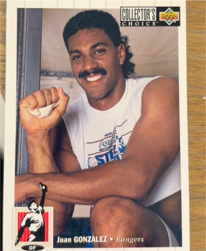1994 Collector's Choice #630 Juan Gonzalez Texas Rangers — front