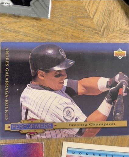 1994 Upper Deck #312 Top Performers Andres Galarraga — front