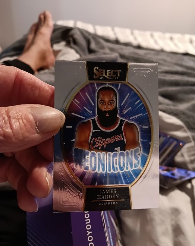 2024-25 Panini Select #1 James Harden Neon Icons — front