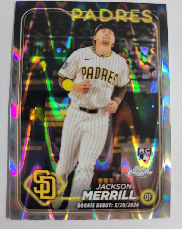 2024 Topps Chrome Update #USC57 Jackson Merrill Rookie Debut — front
