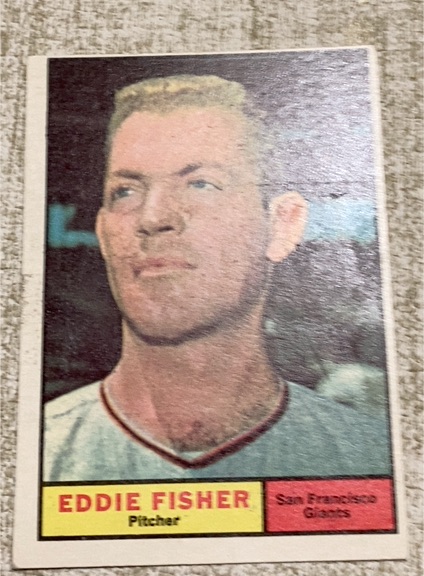 1961 Topps #366 Eddie Fisher — front