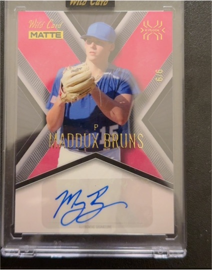 2024 Wild Card Matte X-Plode #MXPA-MB Maddux Bruns — front