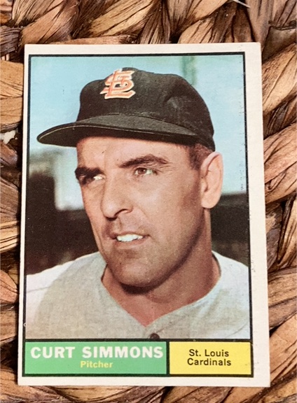 1961 Topps #11 Curt Simmons — front