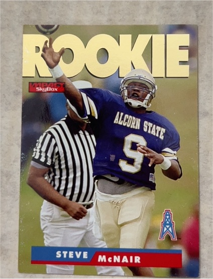 1995 Skybox Impact #171 Steve McNair Rookie Card — front