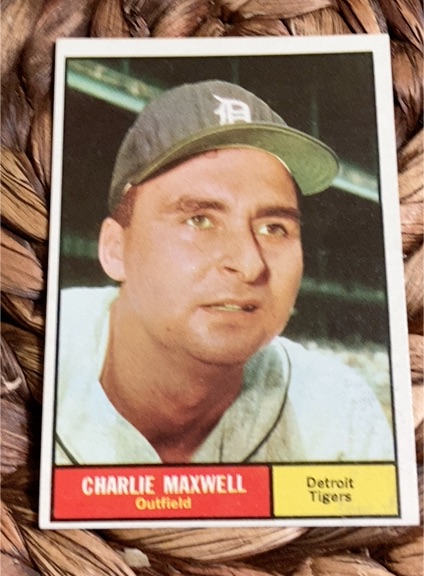 1961 Topps #37 Charlie Maxwell — front