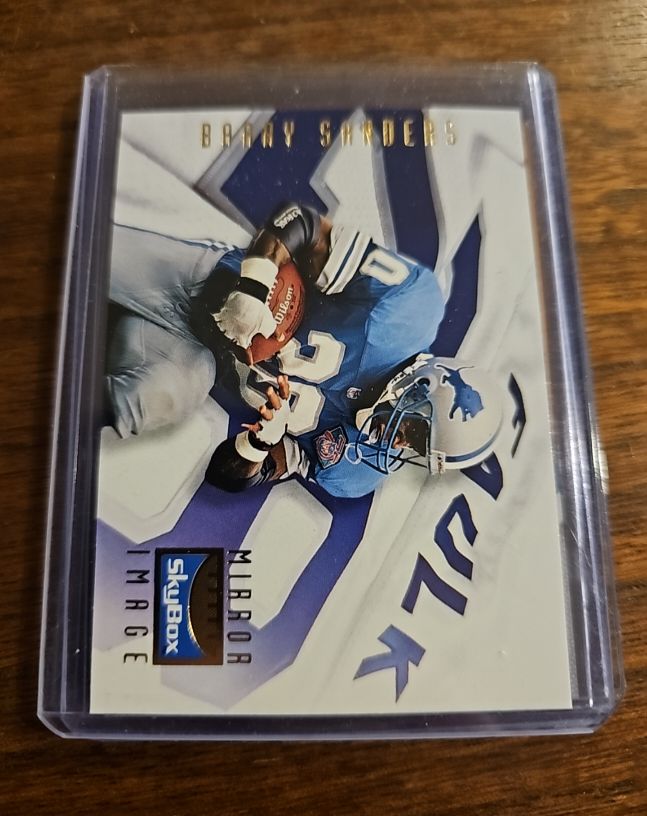 1995 SkyBox Premium #150 Barry Sanders Mirror Image — front