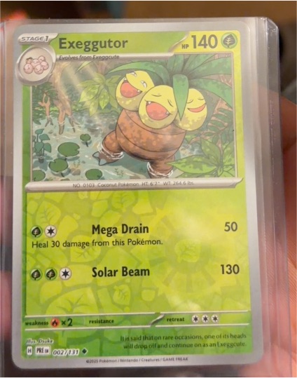 2023 Pokémon Prismatic Evolutions #002 Exeggutor — front