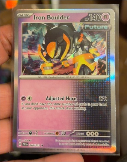 2023 Pokémon Scarlet & Violet Prismatic Evolutions #046 Iron Boulder — front