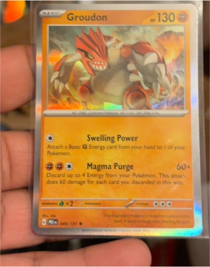 2025 Pokémon TCG Prismatic Evolutions #049 Groudon — front