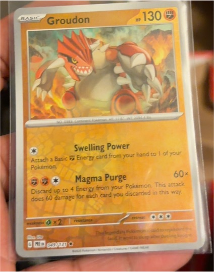 2016 Pokémon Prismatic Evolutions #049 Groudon — front