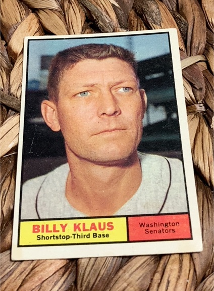1961 Topps #187 Billy Klaus — front