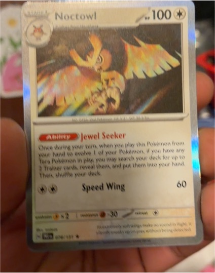 2025 Pokémon Scarlet & Violet Prismatic Evolutions #078 Noctowl — front