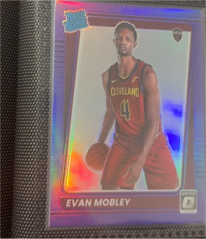 2021-22 Panini Donruss Optic #175 Evan Mobley — front
