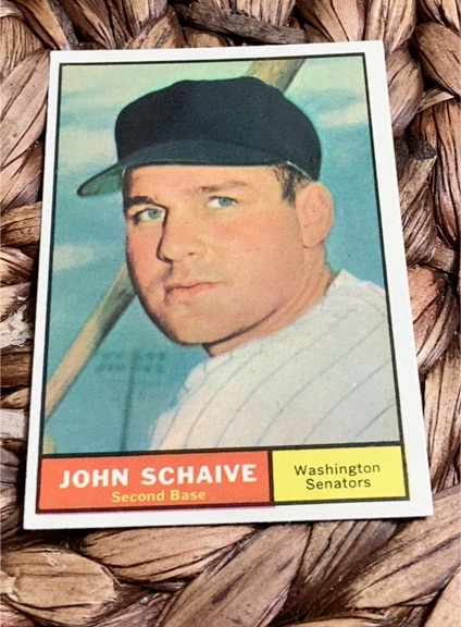 1961 Topps #259 John Schaive — front
