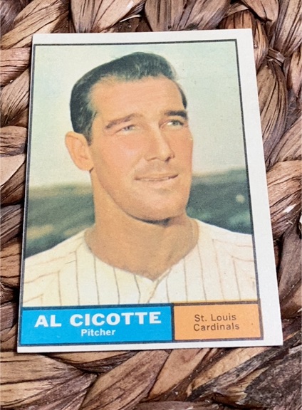 1961 Topps #241 Al Cicotte — front