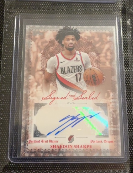 2025-26 Topps Signed and Sealed #Shaedon Sharpe — front