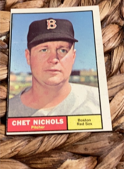 1961 Topps #301 Chet Nichols — front