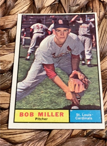 1961 Topps #314 Bob Miller — front