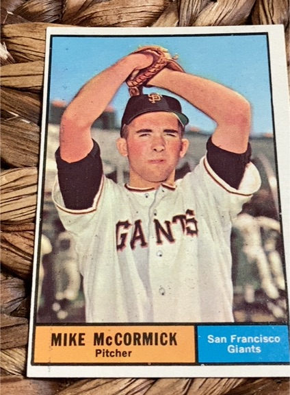 1961 Topps #305 Mike McCormick — front