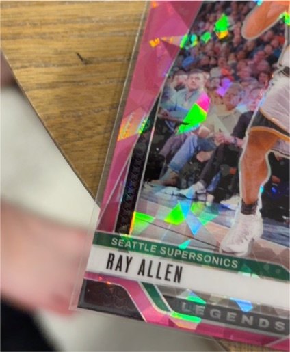 2024-25 Panini Prizm - Legends Ray Allen #285 Pink Ice Prizm — front