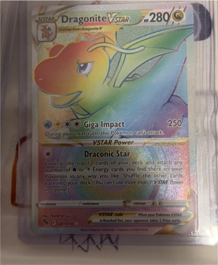 2022 Pokémon GO #081/078 Dragonite VSTAR — front