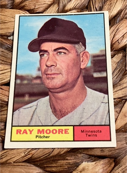 1961 Topps #289 Ray Moore — front