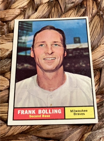 1961 Topps #335 Frank Bolling — front