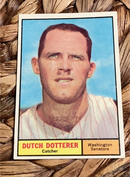 1961 Topps #332 Dutch Dotterer — front